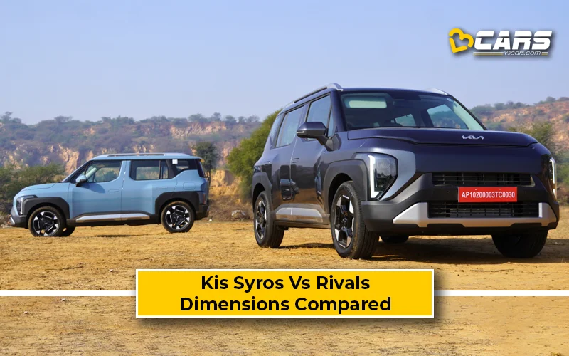 Kia Sonet Vs Rivals – Dimensions  Engine Specs  Compared