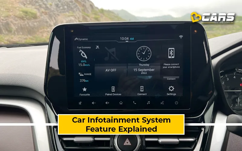 What Is A Car Infotainment System? V3Cars Feature Explained